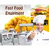 Global Popular Fast Food Chains /KFC McDonald's Fast Food Burger Restaurant Kitchen Equipment /Electric Gas Fast Food Machine