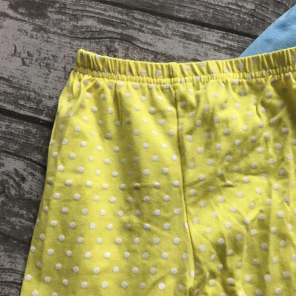 Back to school 3-8years old girls outfit clothes school bus clothing aqua yellow ruffles cotton capris with matching accessories