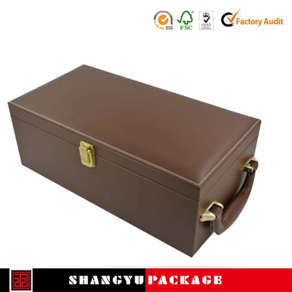 wholesale recycled kraft paper paper wine boxes sliding lid