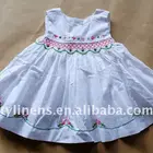 wholesale children sleeveless smocked dresses