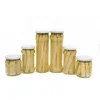 Canned white Asparagus in glass jar packing