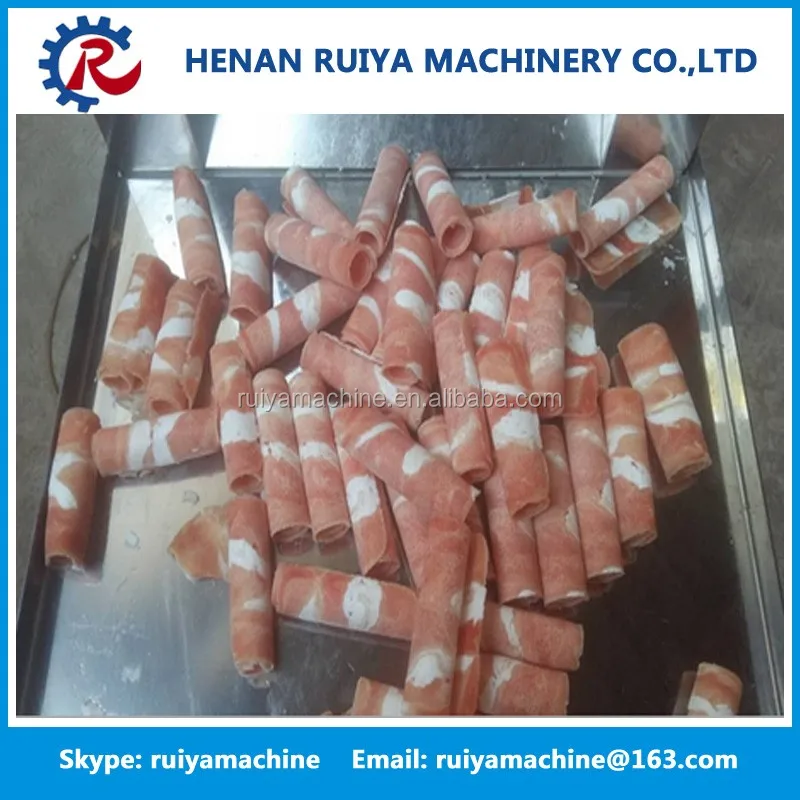 hot pot lamb/sheep meat/mutton roll cutting machine