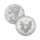 Wholesale professional metal souvenir liberty eagle challenge silver religion coin