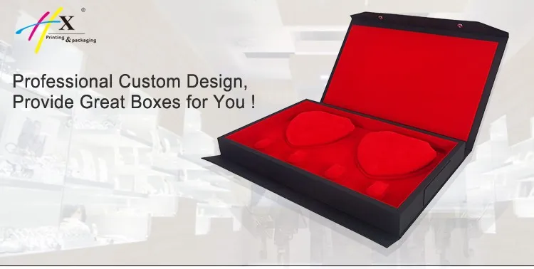 custom black jewelry gift boxes wood necklace display set box