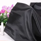 Good Quality Polyester Korean Black Abaya Satin Fabric