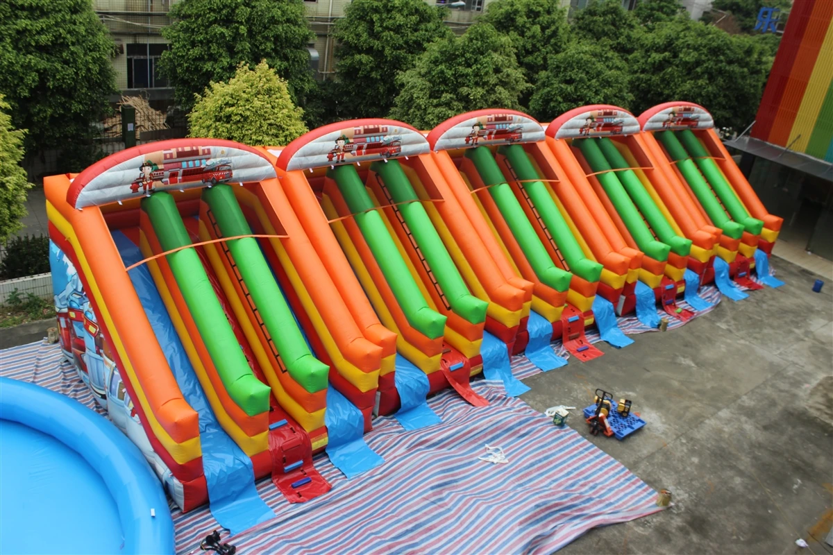 Large Cheap Clearance Giant Inflatable Water Slide With Pool For Sale Adult