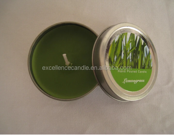 delicate tin can for candle/metal tin box