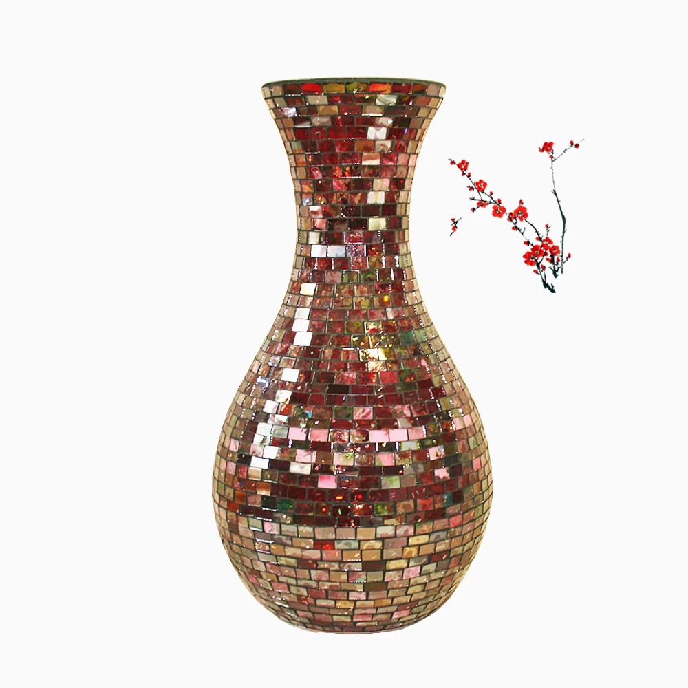 Vase en verre de luxe longue tige martini grands vases en gros
