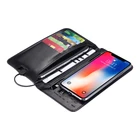 2020 Custom PU Leather Wallet Portable Wireless Charger Power Bank Business Card Wallet for Men