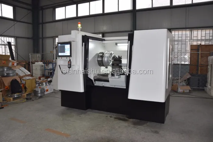Simple operation CK6180W alloy wheel cnc lathe