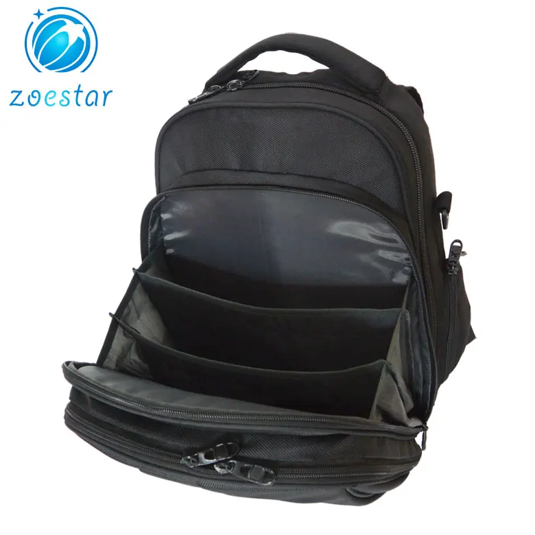 Strong 1680D Laptop Backpack with Document Interlayer Organizers Full-functional Business Bag