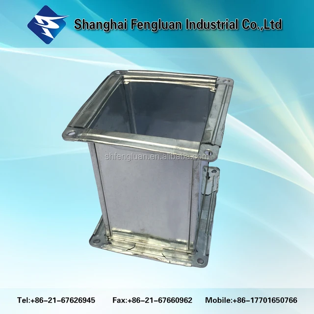 galvanized steel flange plate air duct for hvac system