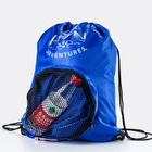 wholesale custom free shipping foldable drawstring nylon backpack gift gym sport bag promotional