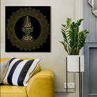 Factory wholesale Prints Canvas Arabic Calligraphy Decorative Paintings for Living Room modern islamic wall art painting