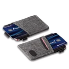 Ultra professional business Minimalist slim wallet & front pocket compact design credit card holder for men and women