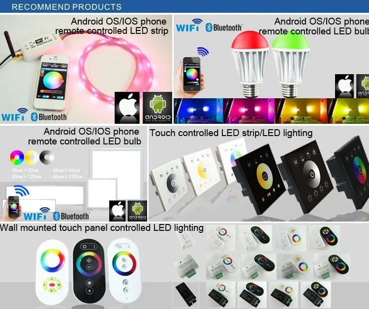 2015 new led products wifi connected led controller rgb with dimmer timers - ANKUX.COM