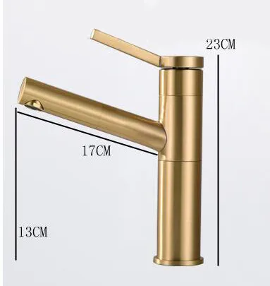 Wholesale Faucet Single Hole Brushed Golds Brass Pull Out Basin Mixer