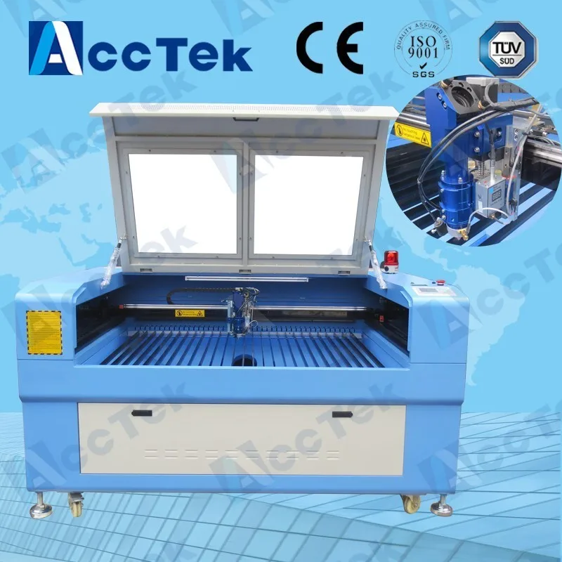 AKJ1325 Acctek 1325 co2 150w laser cutting machine price/photo co2 laser machine price