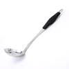 Best sell food grade stainless steel soup ladle with plastic handle of kitchen tools