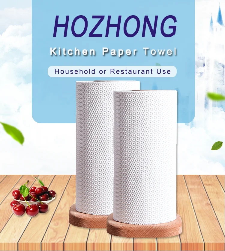 High Quality White Hygienic Embossed Cheap Kitchen Towels Paper