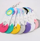 Summer Invisible catty low cut socks for women absorbent sock