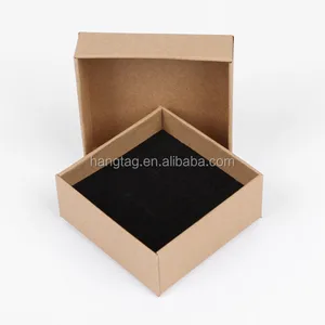 gift boxesblack foam kraft paper gift box for bracelet packing