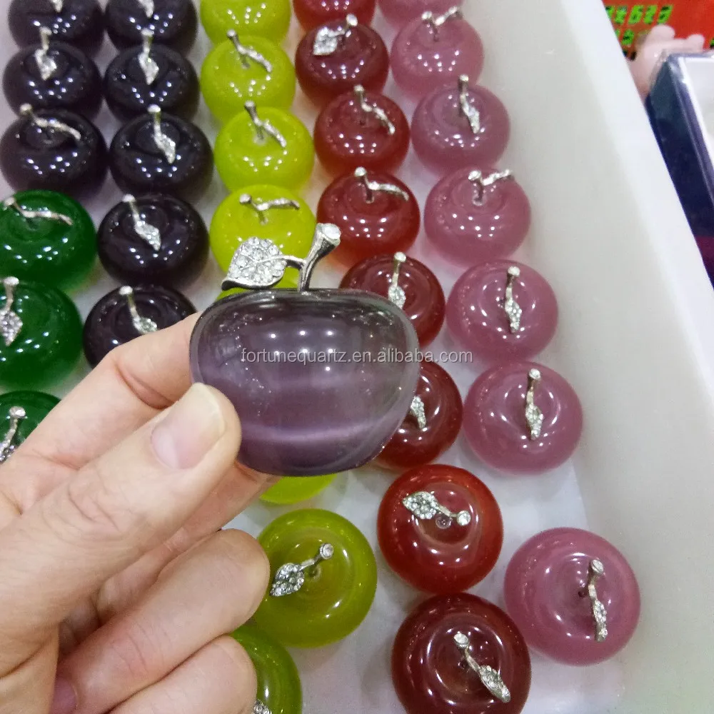 crystal apple for christmas gifts or presents crystal crafts