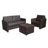 modular leather sectional sofa set with tea table