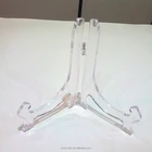 Acrylic Easels Display Stand for porcelain dish,piece of art and photo,Acrylic Dish Easel