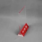 logo printed restaurant used acrylic material table tent menu holder