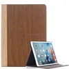 Wood Grain Premium PU Leather Multi-angle Folio Stand Case Smart Cover for Apple iPad Pro 12.9 inch