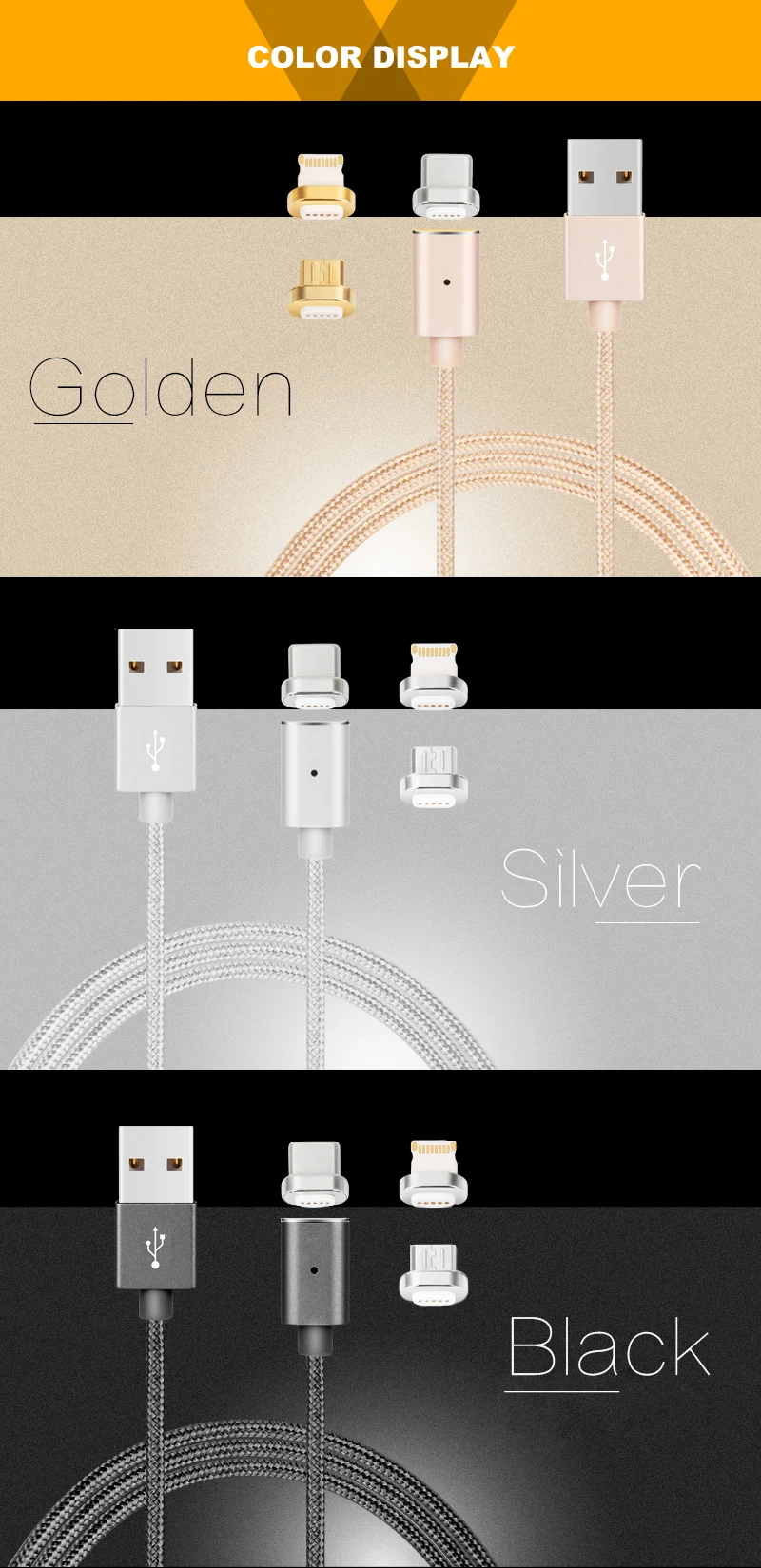 2 In 1 Magnetic Micro Usb Type C Cable For Samsung Galaxy S9 S8 Plus Note8 For Xiaomi Mi 6 A1 Type-C Usb Charger Cable - ANKUX.COM