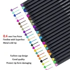 Fineliner Color Pen Set,0.4mm tips Colored Sketch Drawing Pen,24color art color marker pen set