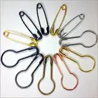 22mm electroplated metal colorful global shaped safety pin for clothing hang tag