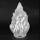 CRYSTAL FLAME Glass Lamp Shade Flame Stalactite Glass Pendant lamp shade frame