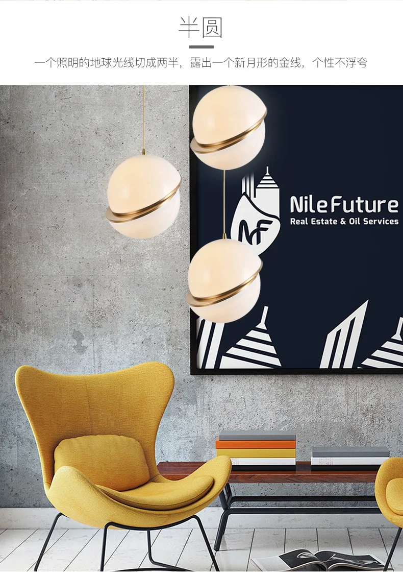 Artdecolite Minimalist decoration indoor acrylic modern pendant lamp Restaurant bar chandelier