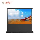 Floor Standing Projection Screen Matte White Fabric Portable Outdoor Screen