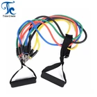 Exercise bands 11Pcs Rubber Expander Elastic Bands For Fitness