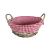 Wicker Storage Baskets Willow Fabric Gift Hold Fruit Sundries Handmade
