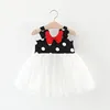 Chinese wholesale children clothing Lovely dot dress for baby girls