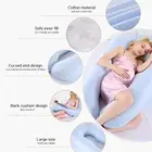 New Sleeping Support Pillow For Pregnant Women Body Cotton Pillow case U SHAPE COMFORTER