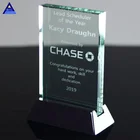 China Supplier Cheap Price Sable Awards Souvenir Glass Crystal Trophies For Sale