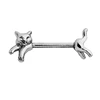 316L Surgical Steel Nipple Shield Rings barbell Cat Nipple Ring