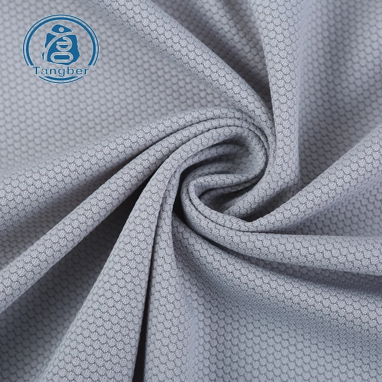 honeycomb mesh fabric moisture wicking quick dry 100 polyester mesh fabric for clothing sportswear t shirt