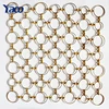New design decorative metal wire mesh curtain for cabinets / stainless steel decorative wire mesh coffee bar hotel music hall
