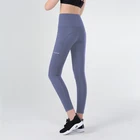 SY8817 Gym Wear Plus Size Compression Tights Pants Yoga Leggings With Side Pockets For Woman