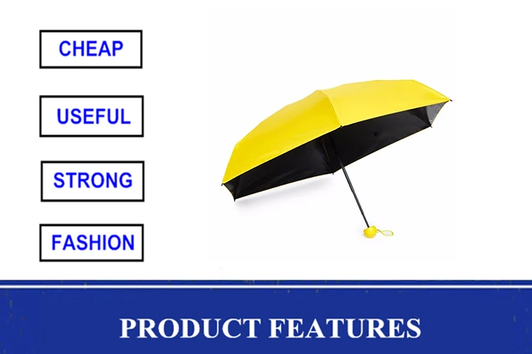 5 fold umbrella mini windproof