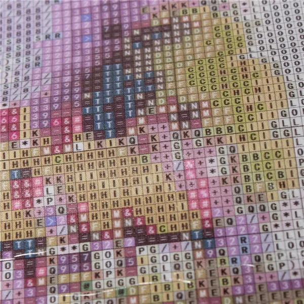 Modern Design Highlight Diamond Needlework DIY Diamond Painting Kit 3D Diamond Cross Stitch Plants Embroidery 25*25cm B003