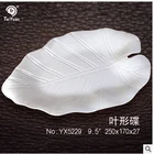 100% melamine dinner plate leaf shape wholesale cheap dinner plate