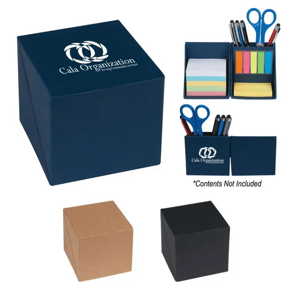 friendly paper cube box memo pad with pen holder suppliers and